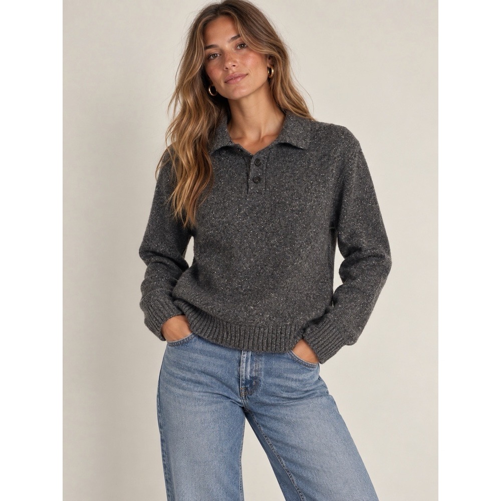 Grey Mango Italian Yard Grey Sweater Size Medium